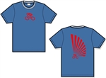 G-Man Apparel Rising Sun Bicycle T-Shirt - Indigo Blue