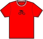 G-Man Apparel Bicycle Micro Tech Shirt - Red/Black