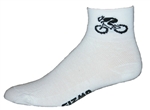 GIZMO CoolMax Socks - Bicycle - white