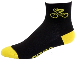 GIZMO CoolMax Socks - Bicycle - Black/Yellow