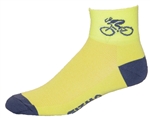 GIZMO CoolMax Socks - Bicycle - yellow