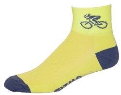 GIZMO CoolMax Socks - Bicycle - yellow