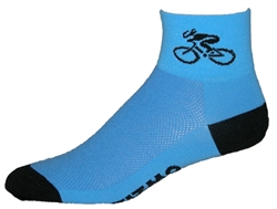 GIZMO CoolMax Socks - Bicycle - lt. blue
