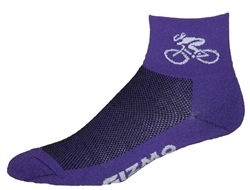 GIZMO CoolMax Socks - Bicycle - purple