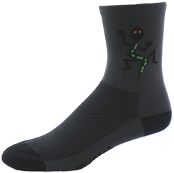 GIZMO CoolMax Socks - Iguana - 5" Cuff dark grey