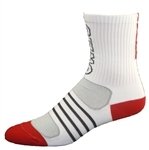G-Tech 5.0 Socks - White/red