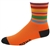 Velo Stripes CoolMax Socks 6"- Neon Orange