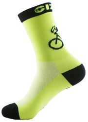 G Man Tall CoolMax Socks 6"- Neon Yellow
