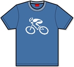 G-Man Apparel Bicycle T-Shirt - Indigo Blue