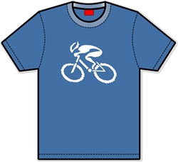 G-Man Apparel Bicycle T-Shirt - Indigo Blue