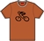G-Man Apparel Bicycle T-Shirt - Burnt Orange