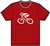 G-Man Apparel Bicycle T-Shirt - Cherry Red