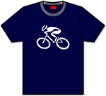 G-Man Apparel Bicycle T-Shirt - Navy Blue