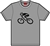G-Man Apparel Bicycle T-Shirt - Sport Grey