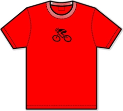 G-Man Apparel Bicycle Micro Tech Shirt - Red/Black