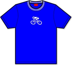 G-Man Apparel Bicycle Micro Tech Shirt - Royal