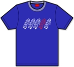 Roadie Bicycle T-Shirt by GIZMO  - Indigo Blue