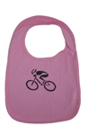 G-Man Bicycle Baby Bib - Pink