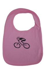 G-Man Bicycle Baby Bib - Pink