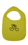 G-Man Bicycle Baby Bib - Yellow