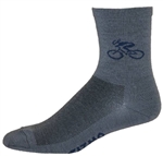 Bicycle Wooly-G 5" cuff Socks - granite