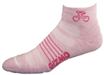 Bicycle Wooly-G Socks - pink w/cushioned sole