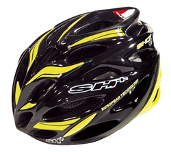 SH+ Shot R1 Helmet - Black/Yellow