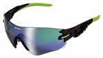 SH+ RG 5200 Reactive Sunglasses - Black/Green